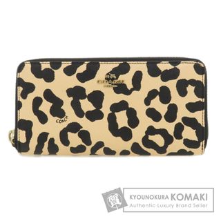 コーチ(COACH)のCOACH 52763 レオパード 長財布（小銭入れあり） PVC レディース(財布)