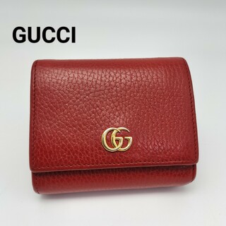 グッチ(Gucci)の極美品✨グッチ　折り財布　マーモント　レザー(財布)