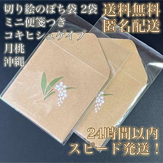 【送料無料！匿名配送！】切り絵のぽち袋★コキヒシュゲイブ★月桃★沖縄★2袋②