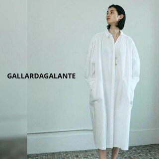 GALLARDA GALANTE - 定価3.5万円　ガリャルダガランテ　コットンギャザーワンピース　ホワイト