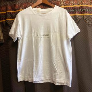 エヌハリウッド(N.HOOLYWOOD)のN. ハリウッド ロゴプリント 半袖Tシャツ ホワイト サイズ40(Tシャツ/カットソー(半袖/袖なし))