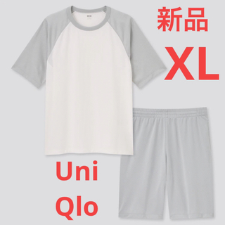 ユニクロ(UNIQLO)の新品　ユニクロ　エアリズムメッシュクルーネックセット（カラーブロック）　XL(シャツ)