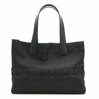 CHANEL - 美品 シャネル トートバッグ ニュートラベルラインMM A15991 ブラック CHANEL ナイロンキャンバス レザー coco A4対応 黒 ココマーク 通勤 通学