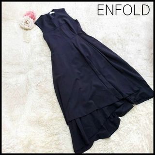 ENFOLD - 【アシンメトリー】 エンフォルド ロングワンピース 個性派 人気 タック 38