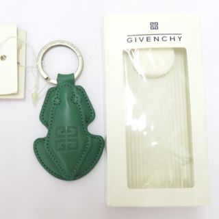 ジバンシィ(GIVENCHY)のGIVENCHY (ジバンシィ) キーホルダー キーリング カエル グリーン 牛革 本革(キーホルダー)