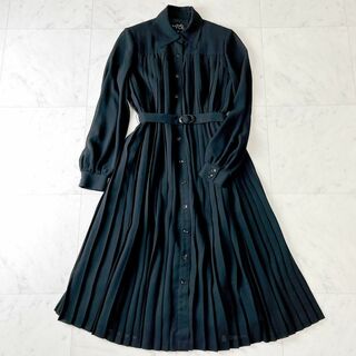 トウキョウイギン(TOKYO IGIN)の東京イギン プリーツ ロング ワンピース 黒 XL 礼服 法事 大きいサイズ(礼服/喪服)