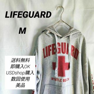 【LIFEGUARD】ライフガード(М) USD グレー【美品】パーカー 古着(パーカー)