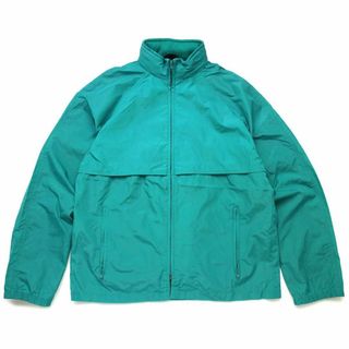 エディーバウアー(Eddie Bauer)の80s EddieBauerエディーバウアー ナイロンジャケット エメラルドグリーン M★オールド ビンテージ アウトドア キャンプ(ナイロンジャケット)