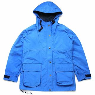 エディーバウアー(Eddie Bauer)の70s USA製 EddieBauerエディーバウアー GORE-TEXゴアテックス ナイロン マウンテンパーカー BLUE M★ビンテージ アウトドア 黒タグ(その他)