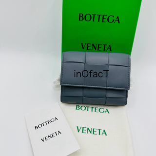 ボッテガヴェネタ(Bottega Veneta)の新品 BOTTEGA VENETA カセット 三つ折り ファスナーウォレット(財布)