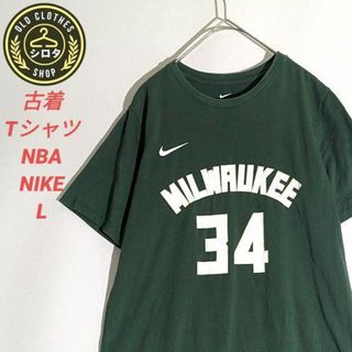 ナイキ(NIKE)の古着 Tシャツ アメカジ NBA アデトクンボ ミルウォーキー バスケ ナイキ(Tシャツ/カットソー(半袖/袖なし))