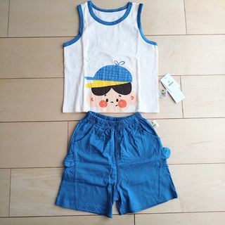 【新品未使用】子供服　キッズ　男の子　上下セット　100cm　タンクトップ(その他)