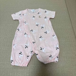 ハッカベビー(hakka baby)のベビー服　半袖ツーウェイオール　【ハッカベビー】(ロンパース)