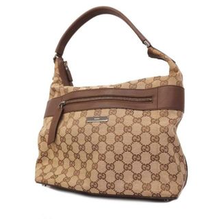 グッチ(Gucci)の【4ib1301-r】グッチ ショルダーバッグ/GGキャンバス/001 4298/キャンバス/ブラウン/シルバー金具 【中古】 レディース(ショルダーバッグ)