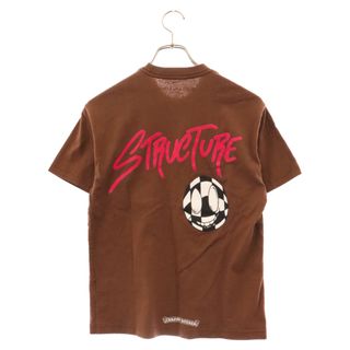 Chrome Hearts - CHROME HEARTS クロムハーツ ×MATTY BOY STRUCTURE T-SHIRT ×マッティボーイ バックロゴプリント半袖Tシャツ 半袖カットソー ブラウン