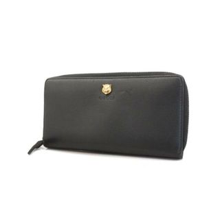 グッチ(Gucci)の【4ib1299-r】グッチ 長財布/レザー/ブラック/シルバー金具 【中古】 メンズ/レディース/ユニセックス(財布)