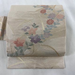 名古屋帯 美品 秀品 正絹 【中古】(帯)