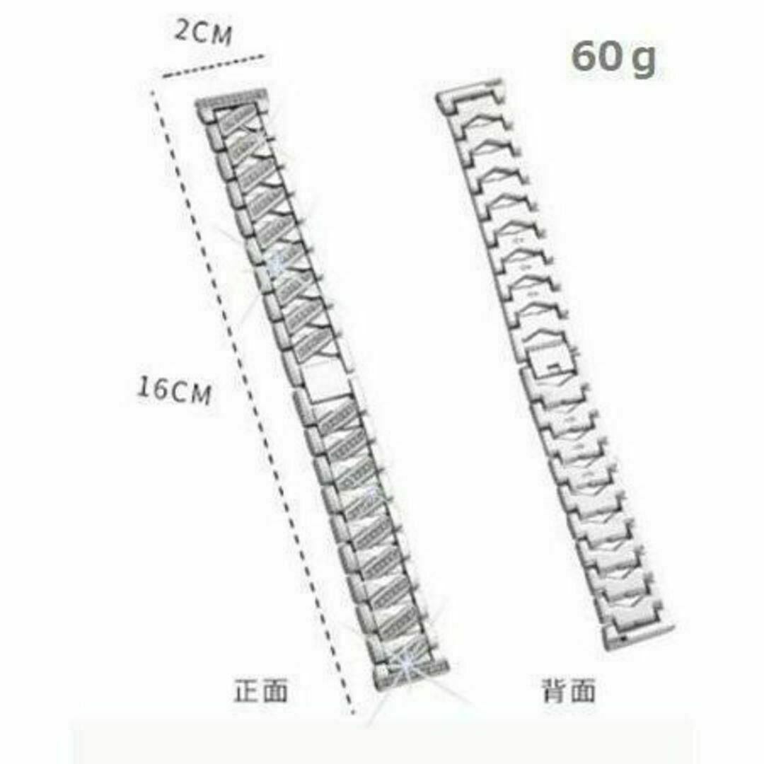 Apple Watch バンド ラインストーンステンレス38/40/41ｍｍSv メンズの時計(金属ベルト)の商品写真