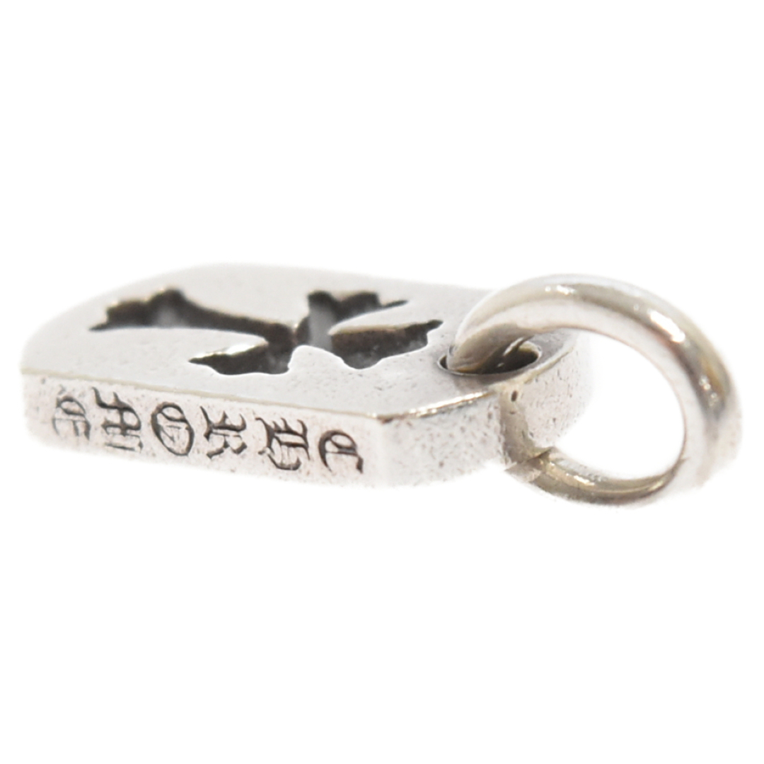 CHROME HEARTS クロムハーツ DT TNY CO CRS タイニーカットアウトクロスドッグタグ チャーム シルバーネックレストップ CHROME HEARTS クロムハーツ DT TNY CO CRS タイニーカットアウトクロスドッグタグ チャーム シルバーネックレストップ
