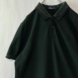 フレッドペリー(FRED PERRY)のフレッドペリー　ポロシャツ　ワンポイントロゴ　半袖シャツ　ブラック　古着　XL(ポロシャツ)