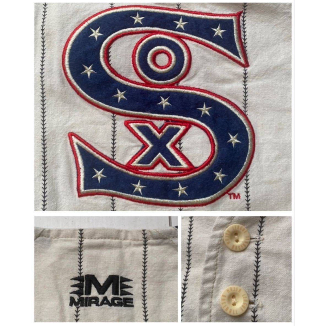 MLB(メジャーリーグベースボール)の美品 90s vtg mlb white sox cooperstown XL スポーツ/アウトドアの野球(ウェア)の商品写真