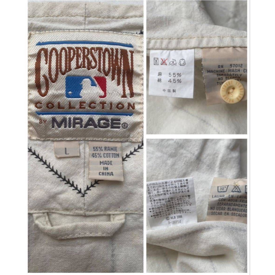 MLB(メジャーリーグベースボール)の美品 90s vtg mlb white sox cooperstown XL スポーツ/アウトドアの野球(ウェア)の商品写真