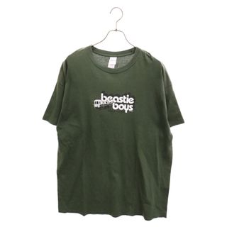 VINTAGE ヴィンテージ The BEASTIE BOYS Hip Hop Rap Band Tee ビースティ ボーイズ フロントロゴ半袖Tシャツ カットソー カーキ(Tシャツ/カットソー(半袖/袖なし))