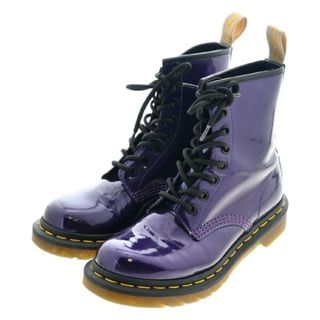 ドクターマーチン(Dr.Martens)のDr.Martens ドクターマーチン ブーツ UK3(21.5cm位) 紫 【古着】【中古】(ブーツ)