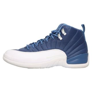 ナイキ(NIKE)のNIKE ナイキ AIR JORDAN12 RETRO Indigo 130690-404 エアジョーダン12 レトロ ハイカットスニーカー ホワイト/ブルー US8/26.0cm(スニーカー)