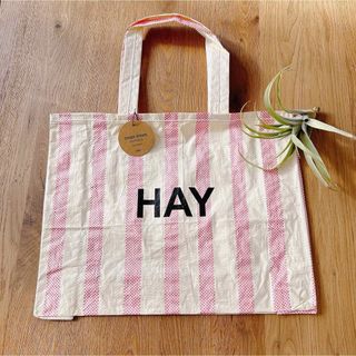 シボネ(CIBONE)の【北欧買付品！再入荷】HAY キャンディストライプショッパー　M エコバック(トートバッグ)