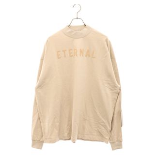 フィアオブゴッド(FEAR OF GOD)のFEAR OF GOD フィアオブゴッド ETERNAL COTTON LS T-SHIRT エターナルフェルトロゴ長袖Tシャツ ベージュ(Tシャツ/カットソー(七分/長袖))