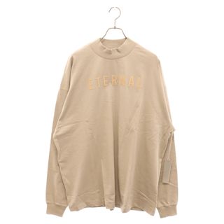 フィアオブゴッド(FEAR OF GOD)のFEAR OF GOD フィアオブゴッド ETERNAL COTTON LS T-SHIRT エターナルフェルトロゴ長袖Tシャツ ブラウン(Tシャツ/カットソー(七分/長袖))