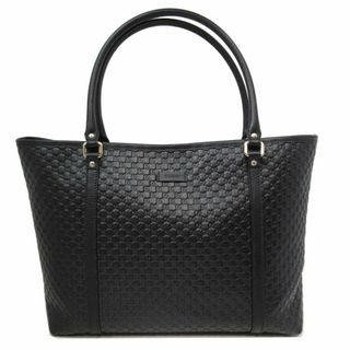 グッチ(Gucci)の【新品】グッチ GUCCI トートバッグ 449647 レザー マイクロGG柄 インターロッキング トート ブラック  アウトレット(トートバッグ)