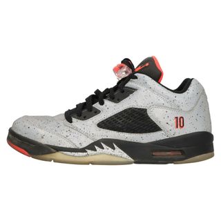 ナイキ(NIKE)のNIKE ナイキ AIR JORDAN 5 RETRO LOW NEYMAR エアジョーダンファイブ レトロ ネイマール ローカットスニーカー シルバー US10/28cm 846315-025(スニーカー)