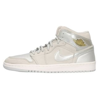 ナイキ(NIKE)のNIKE ナイキ 【観賞用2001年製】AIR JORDAN 1 RETRO+ エアジョーダンレトロ ハイカットスニーカー シルバー US8.5/26.5cm 136065‐001(スニーカー)