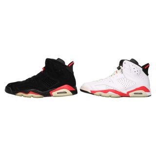 ナイキ(NIKE)のNIKE ナイキ 観賞用 03年製 AIR JORDAN 6 INFRARED PACK エアジョーダンシックス インフラレッドパック ハイカットスニーカー ブラック ホワイト US8.5/26.5cm 398850-901(スニーカー)