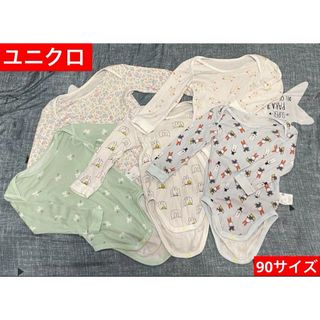 ユニクロ(UNIQLO)のUNIQLO 長袖ロンパース5枚組　ユニクロ　ガールズ　女の子　ミッフィー(その他)