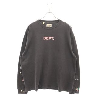 GALLERY DEPT. ギャラリーデプト Centered Logo L/S Tee センターロゴ ロングスリーブ 長袖Tシャツ ペイント加工(Tシャツ/カットソー(七分/長袖))