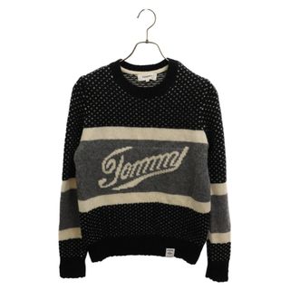 トミー(TOMMY)のTOMMY トミー フロントロゴデザイン バーズアイニット セーター ブラック 0957918(ニット/セーター)