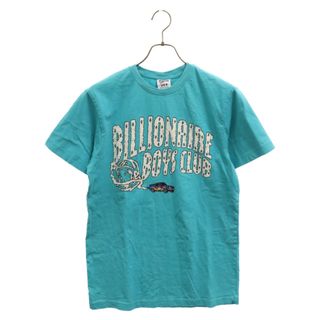 BILLIONAIRE BOYS CLUB ビリオネアボーイズクラブ フロントデザイン ロゴ クルーネック 半袖Tシャツ ブルー