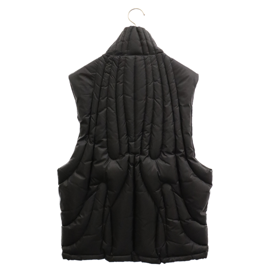 THUG CLUB サグクラブ 23AW Cave Goose Down Vest ケイブ キルティングデザイン ジップアップノースリーブ グースダウンベスト ジャケット ブラック TC23PA0203 メンズのジャケット/アウター(ダウンベスト)の商品写真