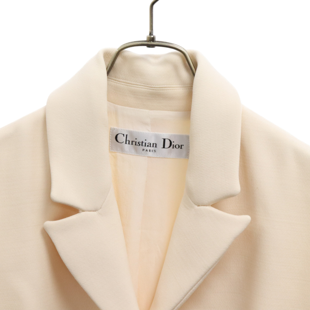 Christian Dior(クリスチャンディオール)のChristian Dior クリスチャンディオール Wool Sleeveless Long Coat ウールスリーブ ロングコート アイボリー 911G02A1162 メンズのジャケット/アウター(フライトジャケット)の商品写真