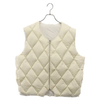 ステューシー(STUSSY)のSTUSSY ステューシー 23SS Reversrible Quilted Vest リバーシブル キルテッド ベスト クリーム 23S115695(ダウンベスト)