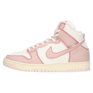 ナイキ(NIKE)のNIKE ナイキ DUNK HIGH 1985 Barely Rose DQ8799-100 ダンク ベアリーローズ ハイカットスニーカー ホワイト/ピンク US9/27.0cm(スニーカー)