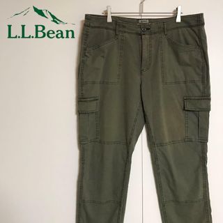 【人気カラー】エルエルビーン　カーゴパンツ　カーキ　ストレッチあり　H658(ワークパンツ/カーゴパンツ)