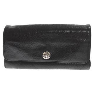 クロムハーツ(Chrome Hearts)のCHROME HEARTS クロムハーツ JUDY ジュディ クロスボタンレザーウォレット財布(長財布)