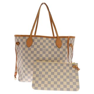 ルイヴィトン(LOUIS VUITTON)のLOUIS VUITTON ルイヴィトン ネヴァーフルMM ダミエ・アズール ポーチ付きトートバッグ ホワイト N41361/SA2104(トートバッグ)