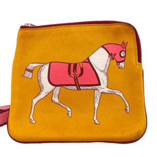 エルメス(Hermes)のエルメス HERMES ポーチ
 カレポケット イエロー(ポーチ)