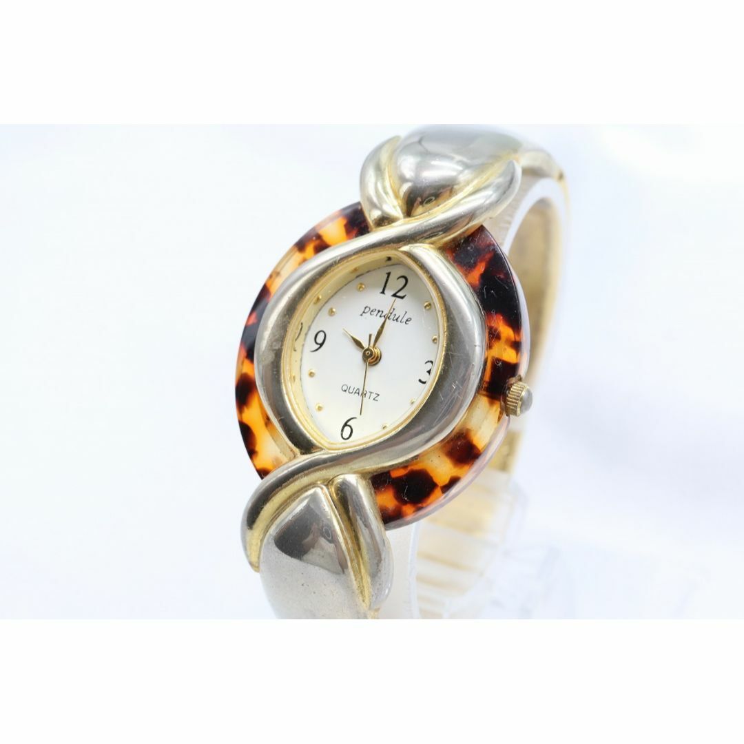 【W142-39】動作品 電池交換済 パンデュール バングル 腕時計 レディースのファッション小物(腕時計)の商品写真