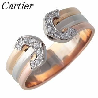 カルティエ(Cartier)のカルティエ 2C ダイヤ リング スリーカラー #53 750WG/YG/PG 新品仕上げ済 Cartier【16797】(リング(指輪))